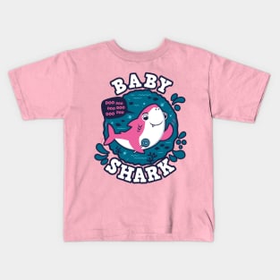 Baby Shark Girl (trace) Kids T-Shirt
